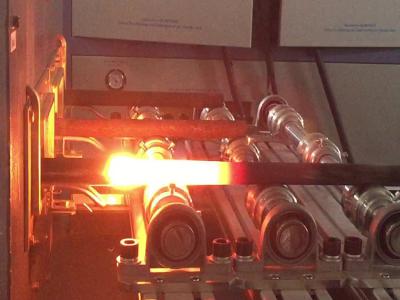 Intermediate frequency furnace forging site