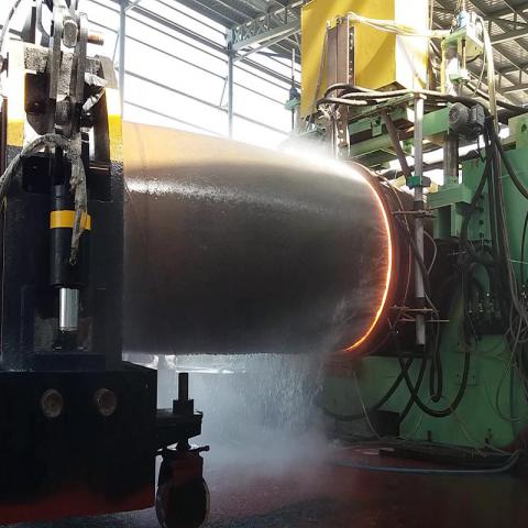 Medium frequency bending machine